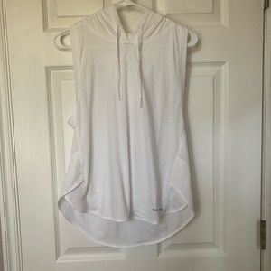 Under Armour White Hooded Tunic Workout Tank